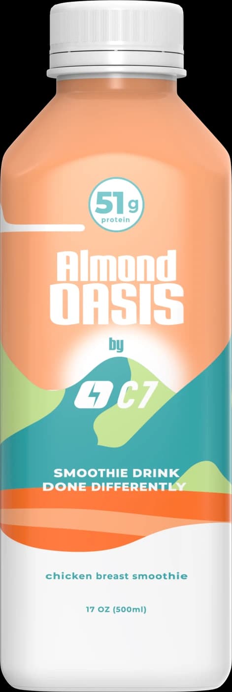 Almond Oasis C7 Smoothie bottle